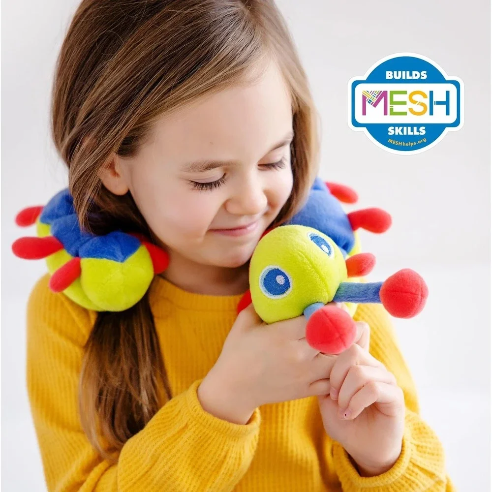 Calmee the Caterpillar Weighted Sensory Plush‎ Toy Breathing Tool